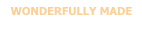 WONDERFULLY MADE